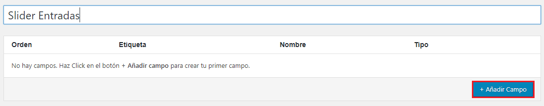 Añadir Campo